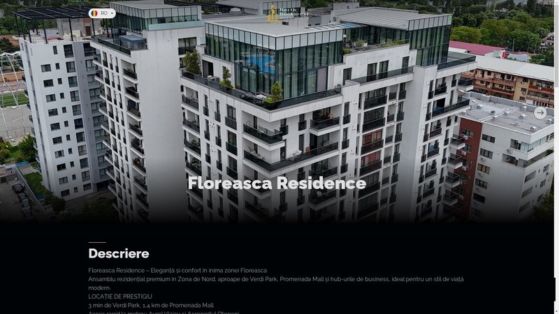 2021 Floreasca Residence, Prima Inchiriere, Ap Designer 2 camere 90 mp